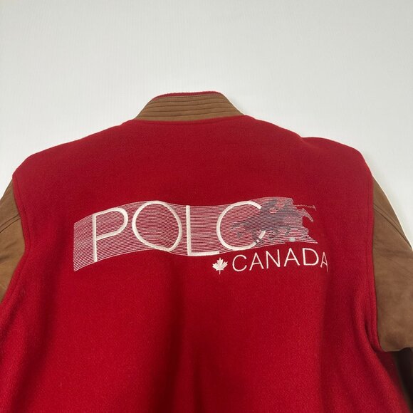 Vintage Polo Training Canada Varsity Jacket M - Picture 3 of 5